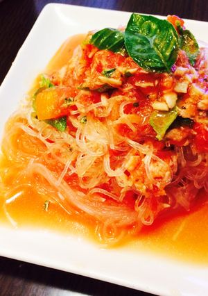 ダイエットに！冷製パスタ風春雨-レシピのメイン写真