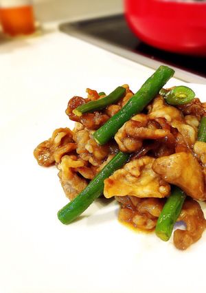 豚こま肉といんげん豆のスタミナ炒め★-レシピのメイン写真