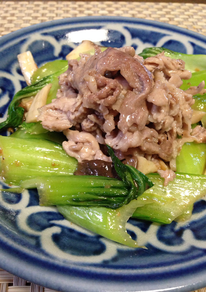 豚肉の青梗菜炒め-レシピのメイン写真