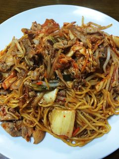 簡単!キムチ焼きそば-レシピのメイン写真