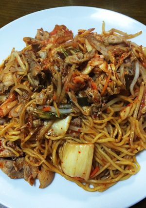 簡単！キムチ焼きそば-レシピのメイン写真