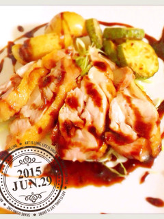チキンのソテー バルサミコソース添え-レシピのメイン写真
