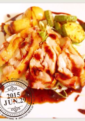 チキンのソテー バルサミコソース添え-レシピのメイン写真