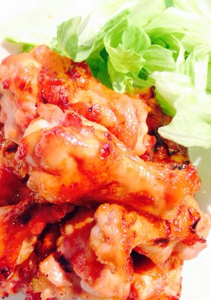 オーブンで簡単！手羽元の甘辛焼き鳥♪-レシピのメイン写真