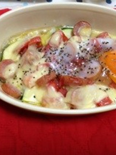 夏野菜ととろーり卵のオーブン焼き-レシピのメイン写真