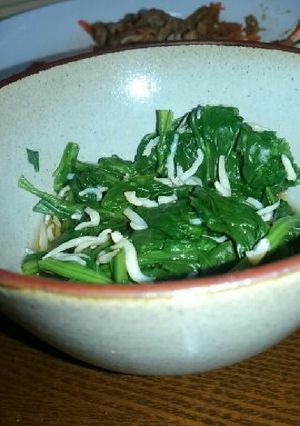 ５分レシピ！ホウレン草とじゃこ煮浸し-レシピのメイン写真