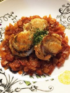 ホタテのソテー トマトソース添え-レシピのメイン写真