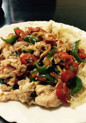 レモンを皮ごと使ったサッパリ豚肉炒め-レシピのメイン写真