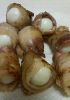 お弁当に！簡単☆うずらの豚肉巻き-レシピのメイン写真