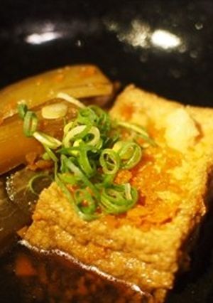 絹揚げと茄子の煮びたし（１人前）第1回-レシピのメイン写真
