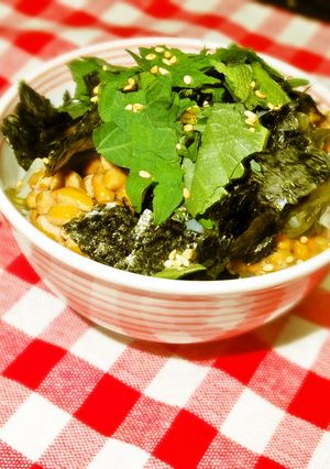 即席!大葉香る~納豆めかぶ丼♪-レシピのメイン写真
