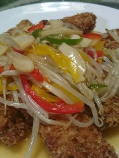 チキンフライの野菜あんかけ-レシピのメイン写真