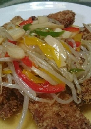 チキンフライの野菜あんかけ-レシピのメイン写真
