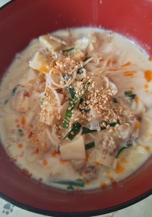 豆乳＆牛乳でコク！坦々そうめん-レシピのメイン写真