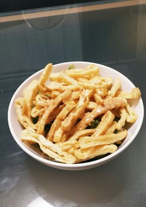 水菜と油揚げのサラダ-レシピのメイン写真