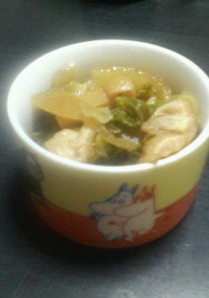 山東菜とお揚げの煮びたし（菜焼き）-レシピのメイン写真