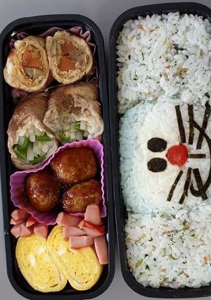子供&旦那様のｷｬﾗ弁8ドラえもん-レシピのメイン写真