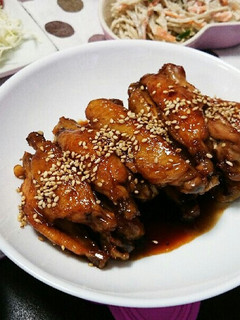 手羽先風な手羽中の照り焼き♡*゜-レシピのメイン写真
