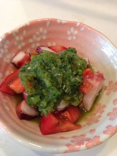 タコとトマトのおろしキュウリ和え-レシピのメイン写真