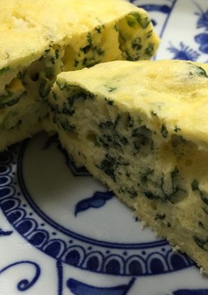 離乳食 油砂糖無し小松菜チーズ蒸しパン☆-レシピのメイン写真