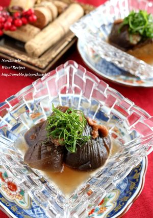 冷たい茄子の梅煮-レシピのメイン写真