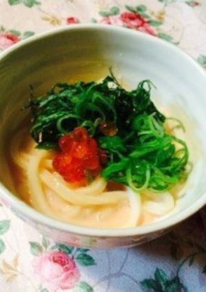 やってみて！明太子うどん♬冷たいver.-レシピのメイン写真