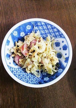 ミョウガとウィンナーチャンプル♪-レシピのメイン写真