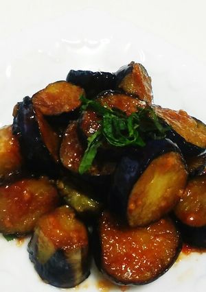 簡単美味しい♪茄子とシソの甘味噌炒め-レシピのメイン写真