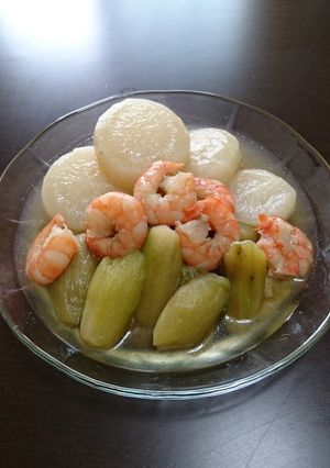 海老と夏野菜の煮物-レシピのメイン写真