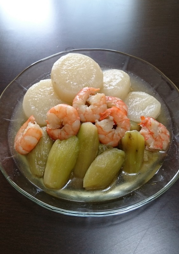 海老と夏野菜の煮物-レシピのメイン写真