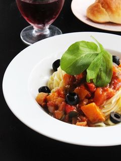 夏野菜カポナータの冷製パスタ-レシピのメイン写真