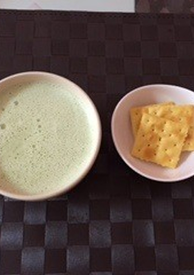 ミキサー１分☆大根の皮と葉の冷たいスープ-レシピのメイン写真