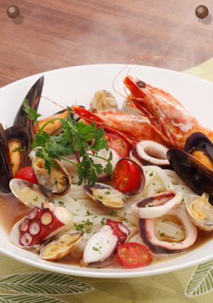 魚介たっぷりのぶっかけうどん-レシピのメイン写真