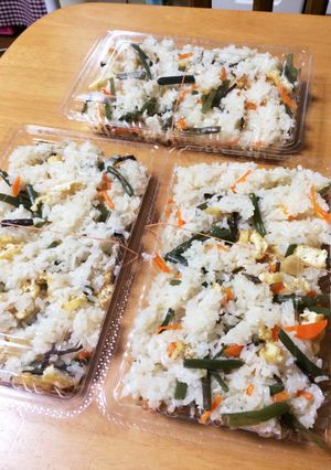 差し入れにも最適♪ 山菜おこわ-レシピのメイン写真
