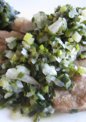 ２０分で作る豚肉ソテーたっぷり葱ソース-レシピのメイン写真