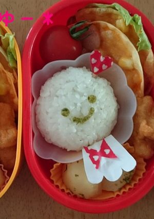 マステで簡単♡てるてる坊主キャラ弁-レシピのメイン写真