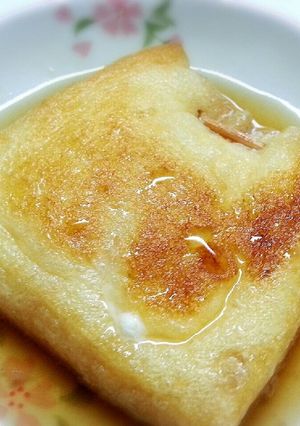 油揚げに卵in焼いてサッと煮-レシピのメイン写真