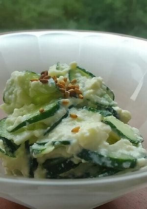 きゅうりの塩麹豆腐クリーム和え-レシピのメイン写真