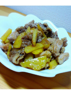 簡単!豚肉とじゃがいもの甘辛炒め-レシピのメイン写真