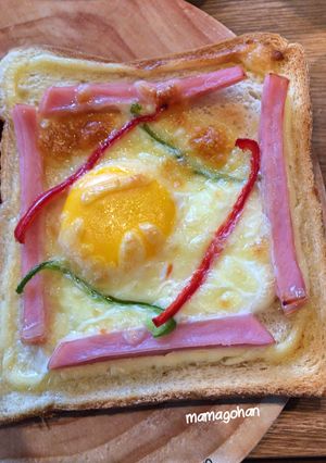 卵ピザトースト-レシピのメイン写真
