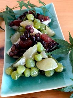 レンジで簡単♪水無月(白・抹茶)-レシピのメイン写真