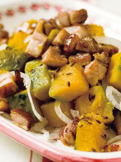 かぼちゃとベーコンの炒め物-レシピのメイン写真