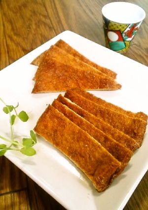 ☺おつまみに☆簡単♪油揚げの燻製☺-レシピのメイン写真