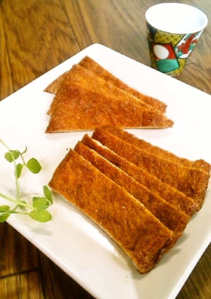 ☺おつまみに☆簡単♪油揚げの燻製☺-レシピのメイン写真