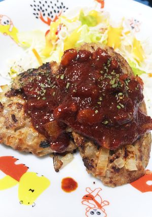 シャキシャキ玉ねぎのハンバーグ-レシピのメイン写真