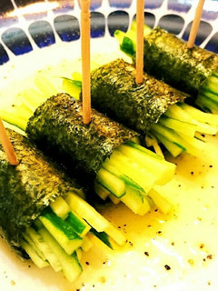 おつまみに☆胡瓜の海苔チーズ巻き-レシピのメイン写真