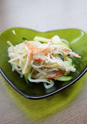 きゅうり・かにかま・もやしの三杯酢和え-レシピのメイン写真