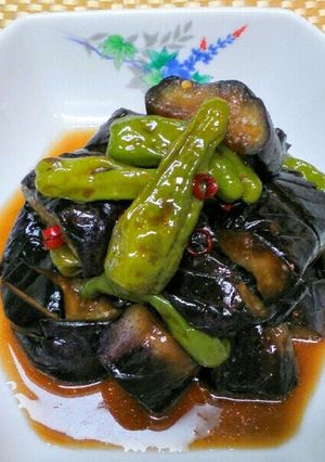茄子としし唐の炒め煮(o^−^o)-レシピのメイン写真