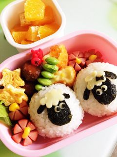 簡単キャラ弁♡ひつじのショーン弁当-レシピのメイン写真