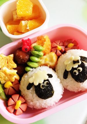 簡単キャラ弁♡ひつじのショーン弁当-レシピのメイン写真